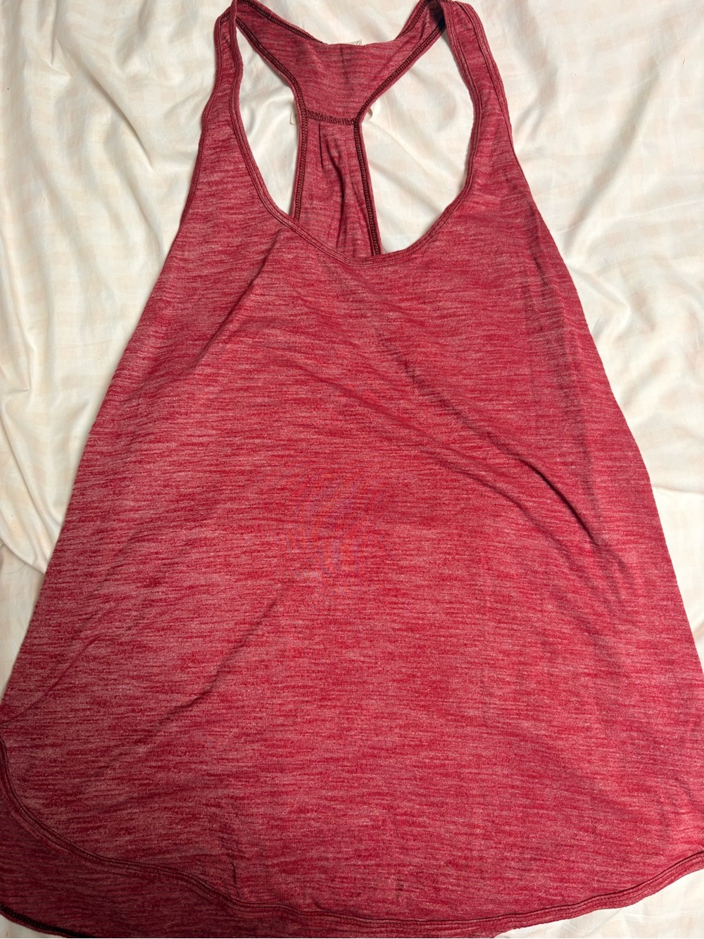 lululemon athletica Red Heather Racerback Tank